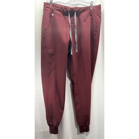 FIGS Pants - FIGS Zamora Jogger Burgundy Technical Collection Scrub Pants Size Med